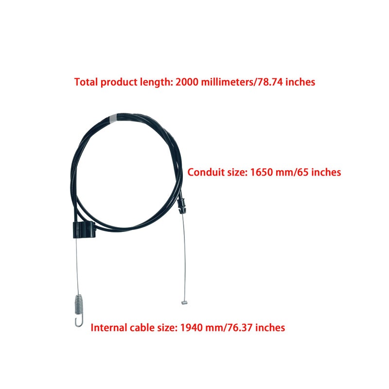 OUSTUE 946-04728A Single Speed Drive Cable for Troy-Bilt TB200 TB210 Rotary 15102 Lawn Mower 746-04728 - Image 2